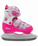 Раздвижные коньки JP Jasmin Ice бело/розовый р.38-41