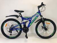 Велосипед 24" ТМ Civilane, RUNNER DISC, двух подв. рама 16" BLUE